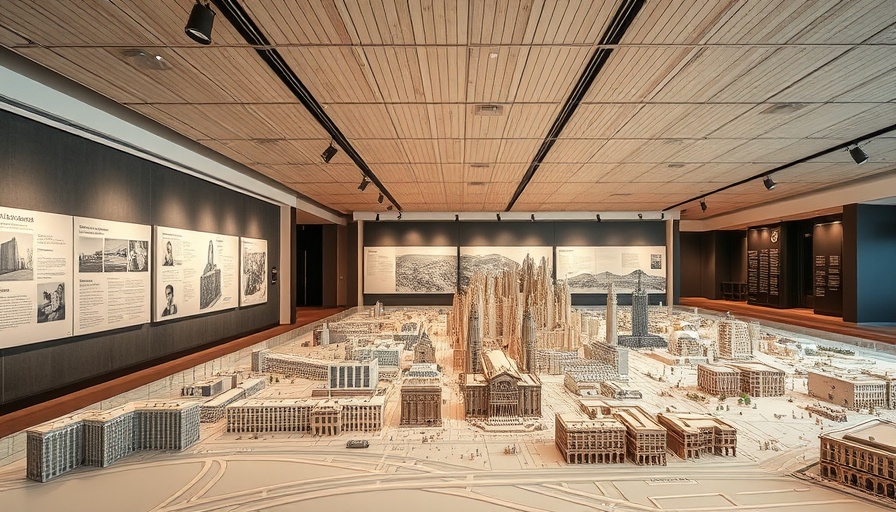 Exhibit of Denver's Chinatown history with city model display.