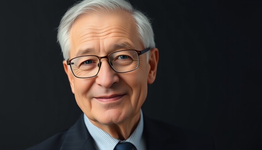 Distinguished elderly man portrait, AI pressure on digital infrastructure.