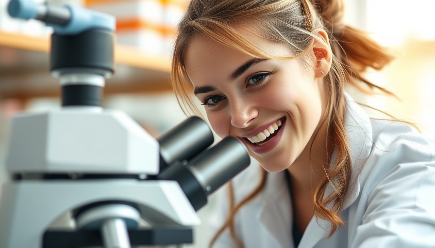 Scientist using a microscope in a lab, related to focus and precision.