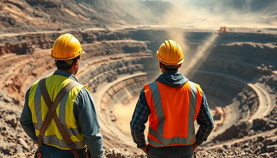Anglo American and Teck Resources Merger: workers at open-pit mine.