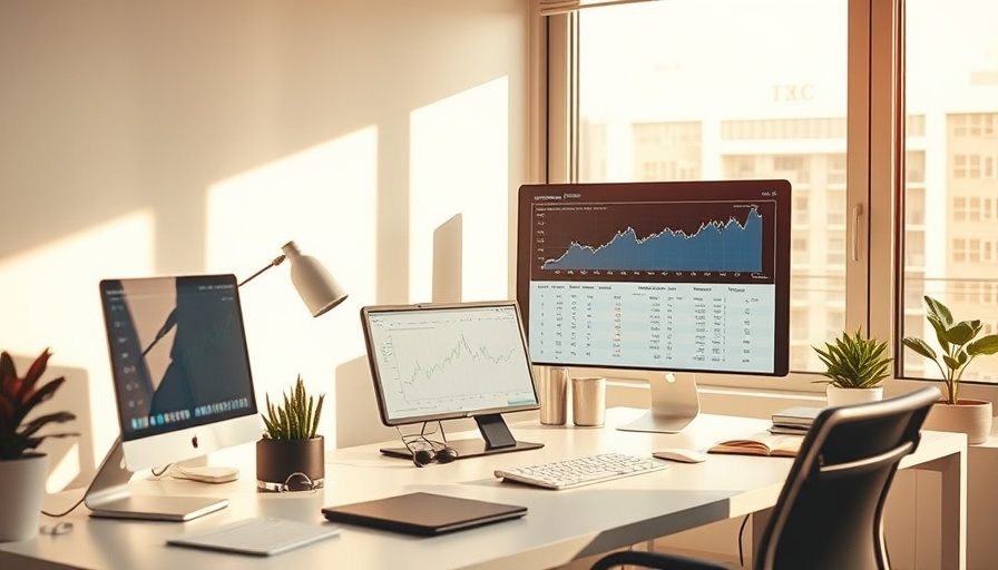 Modern workspace analyzing Apple new iPhones pricing.