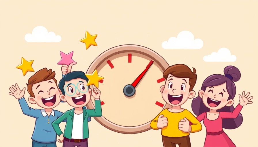 Cartoon of employee engagement strategies with positive symbols