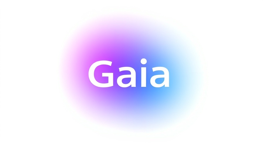 Gradient Gaia logo in blue and purple hues, representing modern branding.