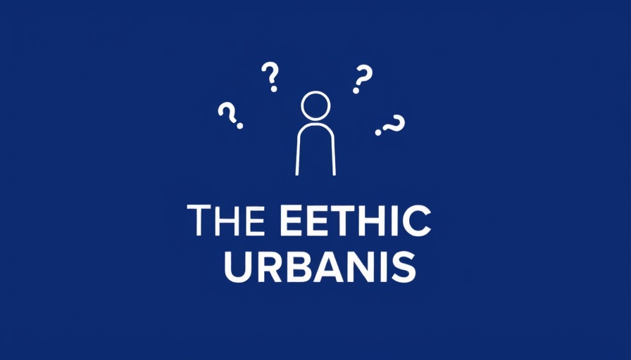 The Ethical Urbanist banner with question mark figure on blue background.