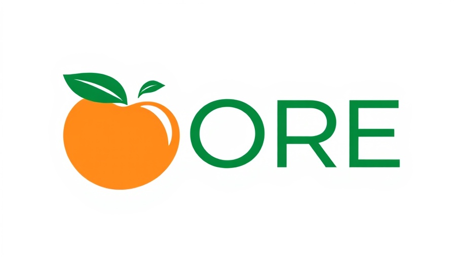 Georgia CORE logo featuring a peach, colon cancer awareness.
