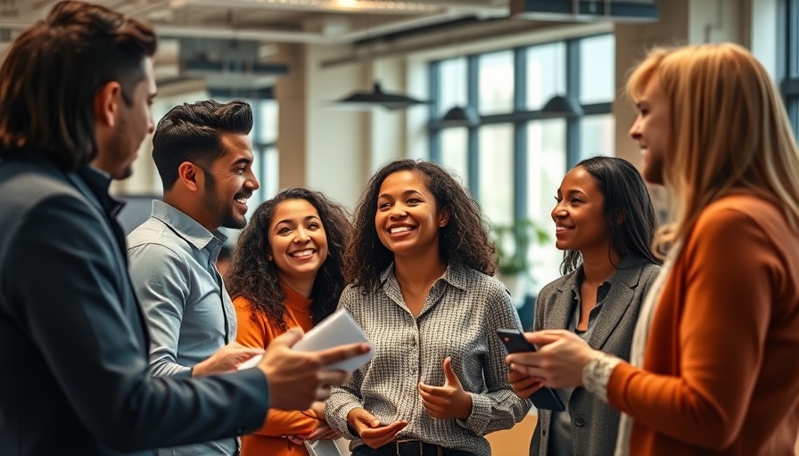 Teamship leadership skill: Team collaborating in modern office.