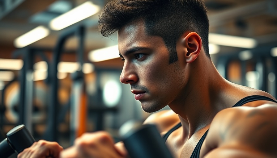 Effective training procedures demonstrated in a close-up gym workout.
