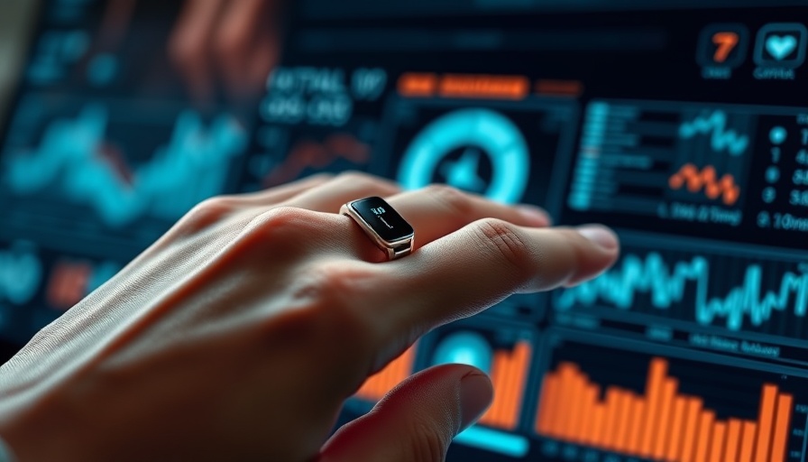 Oura Smart Rings Revenue Growth with digital interface visualization