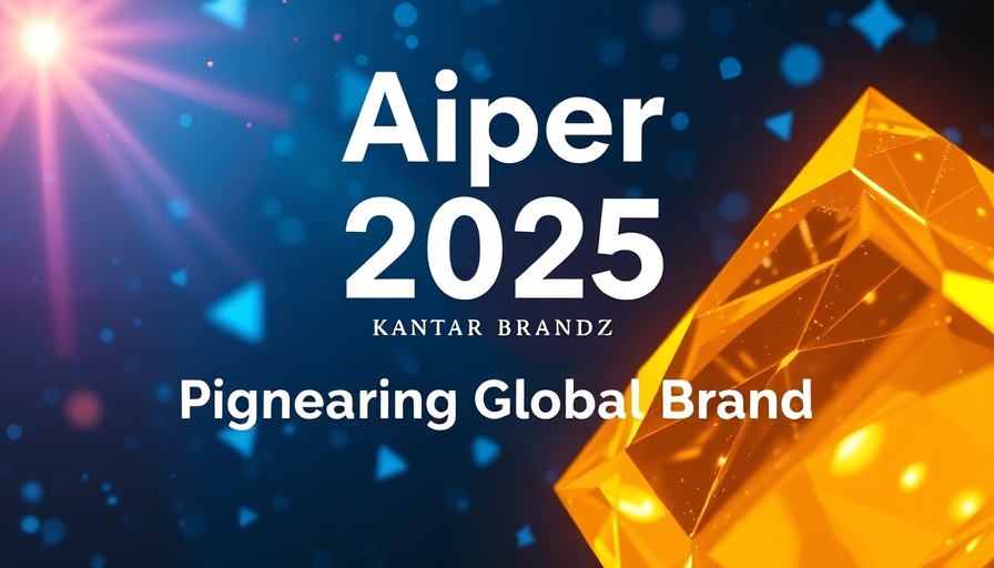 Aiper smart yard technology banner, 2025 Kantar BrandZ award.