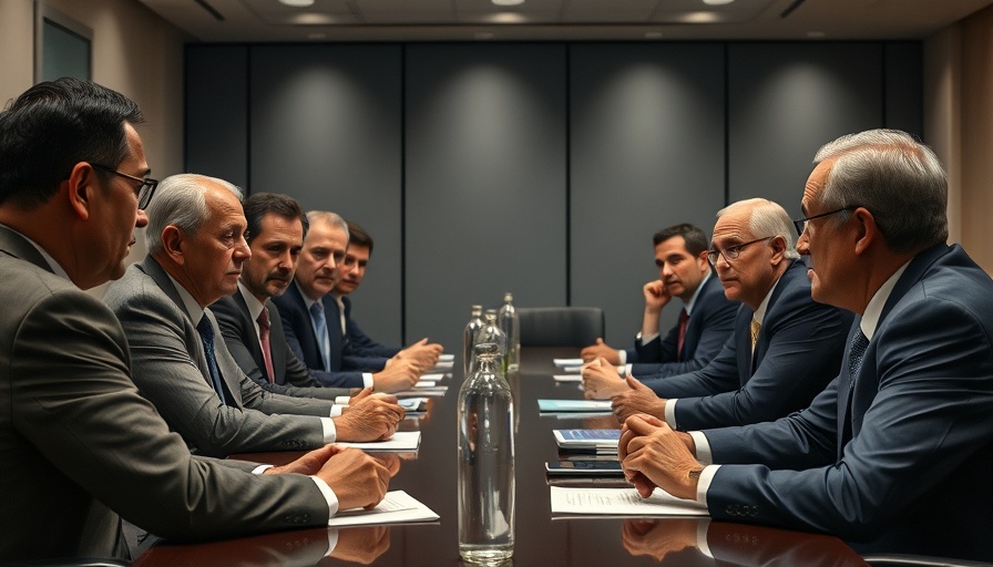 Diplomatic meeting discussing tariffs' impact on Asian trade.