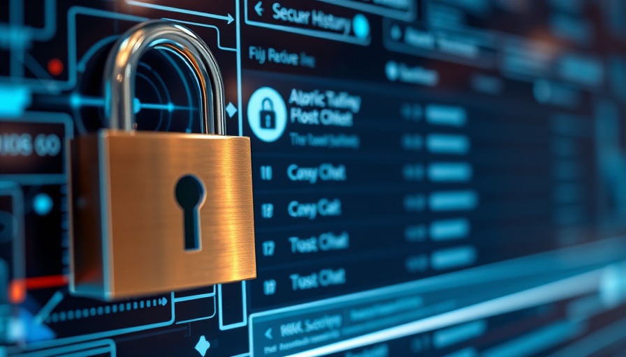 Futuristic digital interface symbolizing AI privacy chat history.