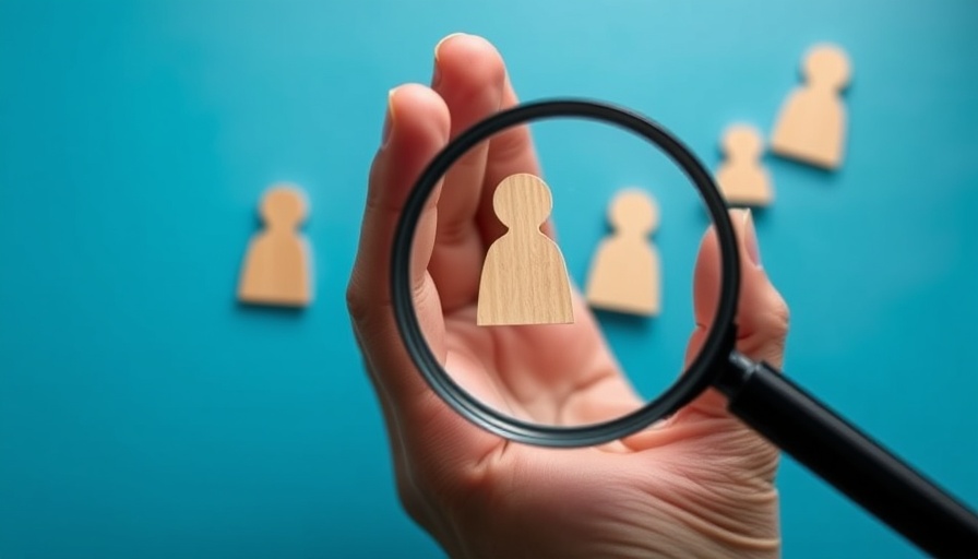 HR Management Best Practices symbolized by magnifying glass over icon.