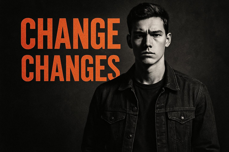 Confident young man discussing H-1B visa application strategy, dramatic lighting.