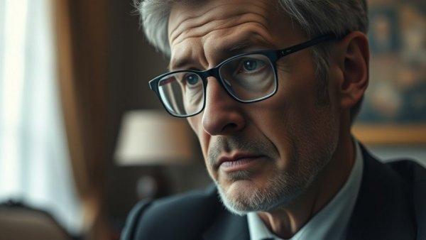 Thoughtful GOP Rep, early retirement rumors, close-up portrait.