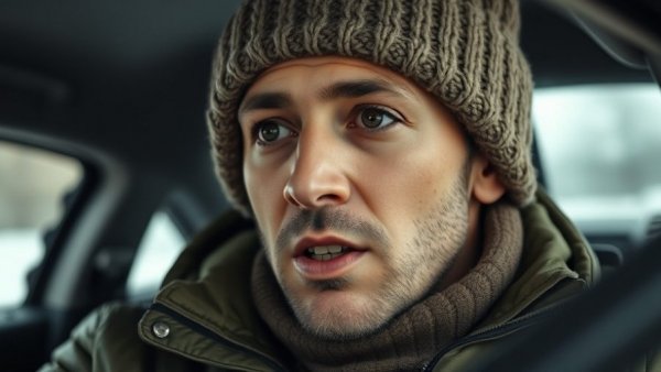 Person in winter attire speaking about evaluating immigration practices.