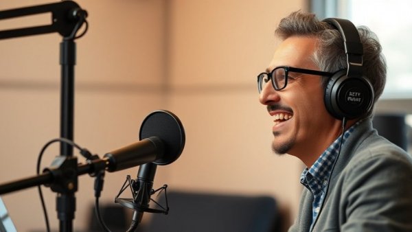 Person discussing Immigrant Visa Pause for 52 Countries in podcast studio.