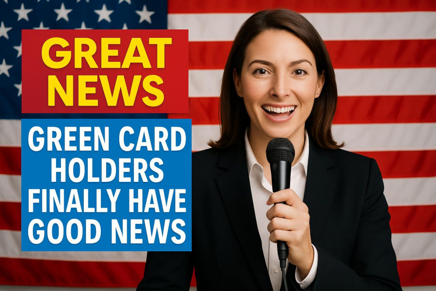 Confident woman announces immigration reform, sharing heartwarming immigrant stories.