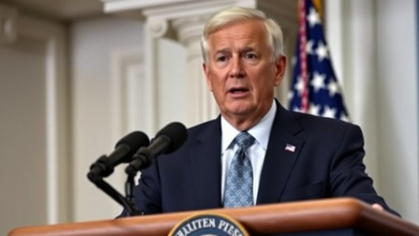 Older man at podium discussing Iran Rescue Mission Details at White House.