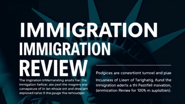 Podcast cover art for 'Immigration Review' on immigration case decisions.