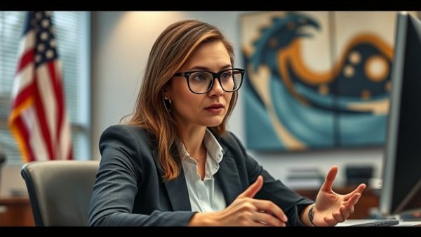 Professional woman discussing 'Is Immigration Reform (AMNESTY) Coming?'