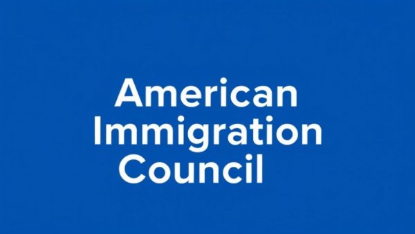 American Immigration Council logo on blue background