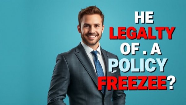 Formal man with text discussing USCIS policy freeze legality.