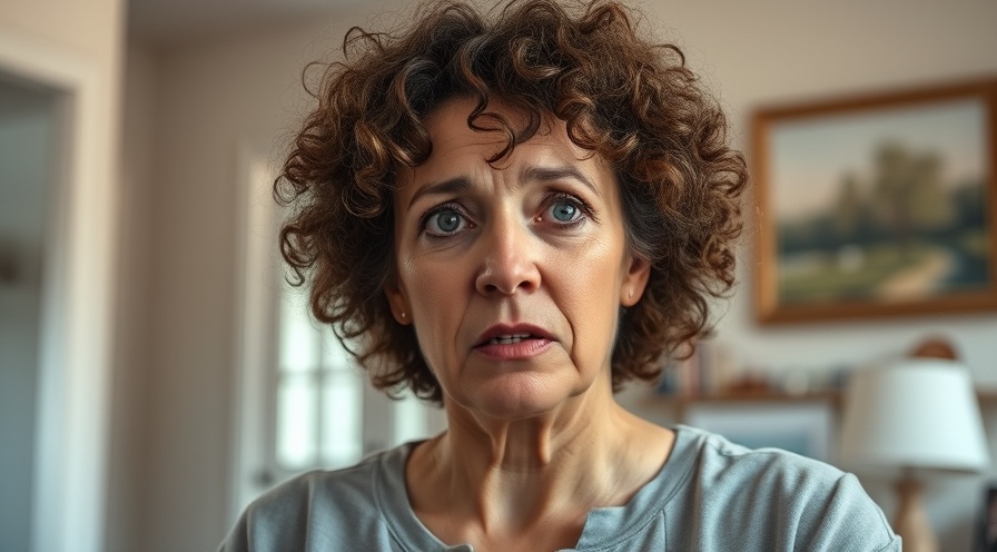 Concerned woman discussing bad immigration news, indoor setting.