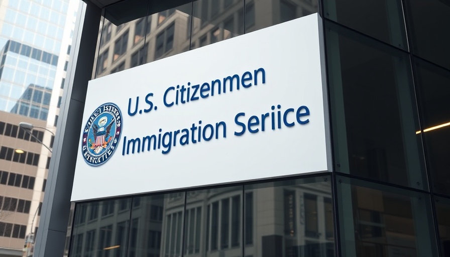 U.S. Citizenship and Immigration Services building related to H-1B Visa.