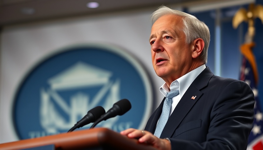 Older man addressing a podium at the White House on immigration policy.