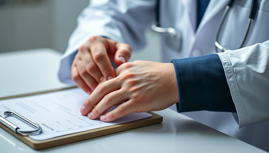 Close-up of blood pressure measurement in healthcare setting