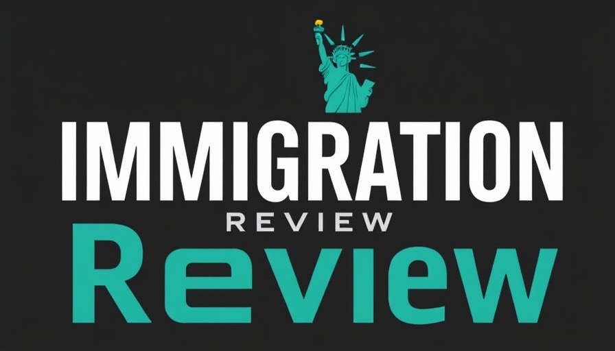 Immigration Review podcast cover with Liberty design.