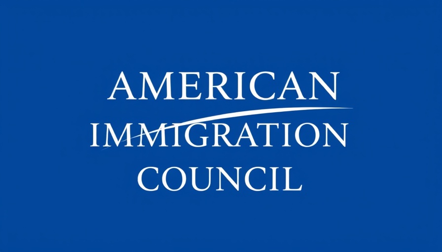 American Immigration Council logo on blue background.