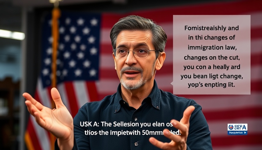 Immigration Law Changes discussion with engaging speaker in studio.