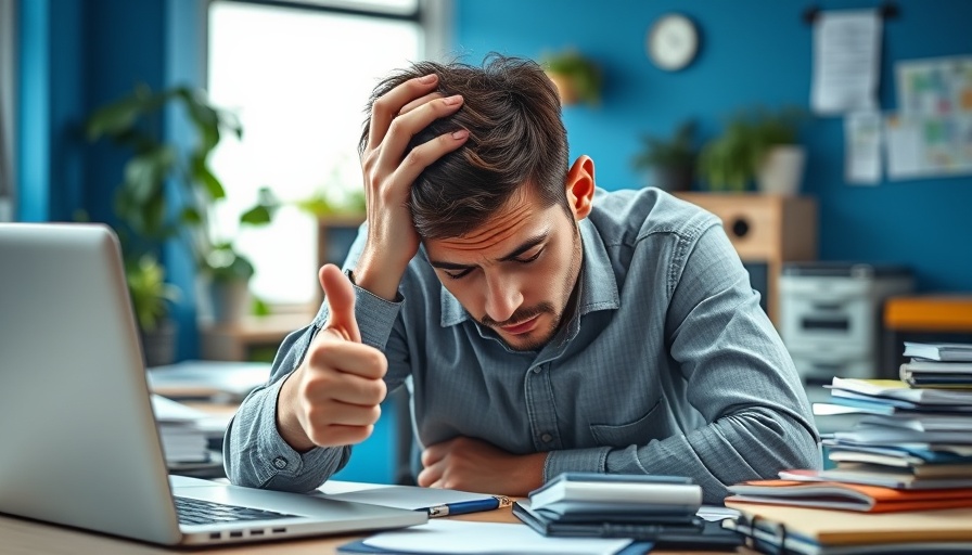 Exhausted worker at desk illustrating 996 work culture.