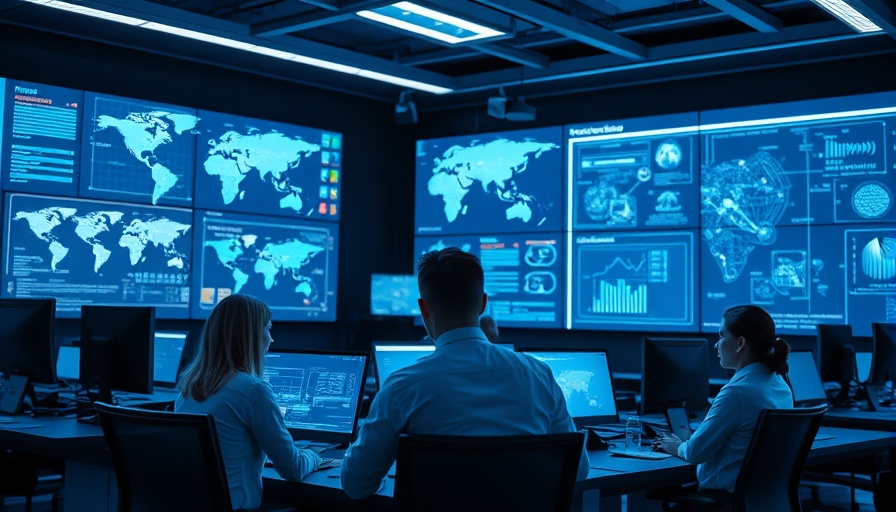 Integrated MDR and IR in cybersecurity team collaborates in operations center.
