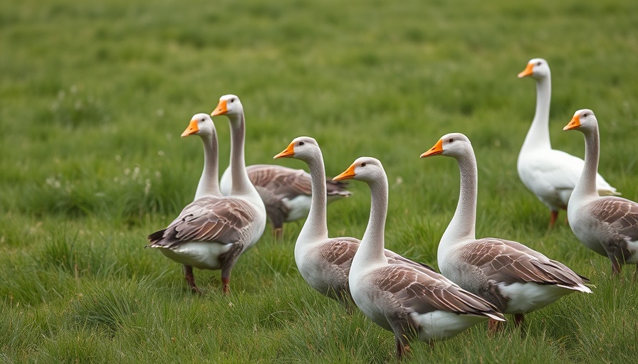 Faunaschade Noord-Holland: Geese grazing in a green field.