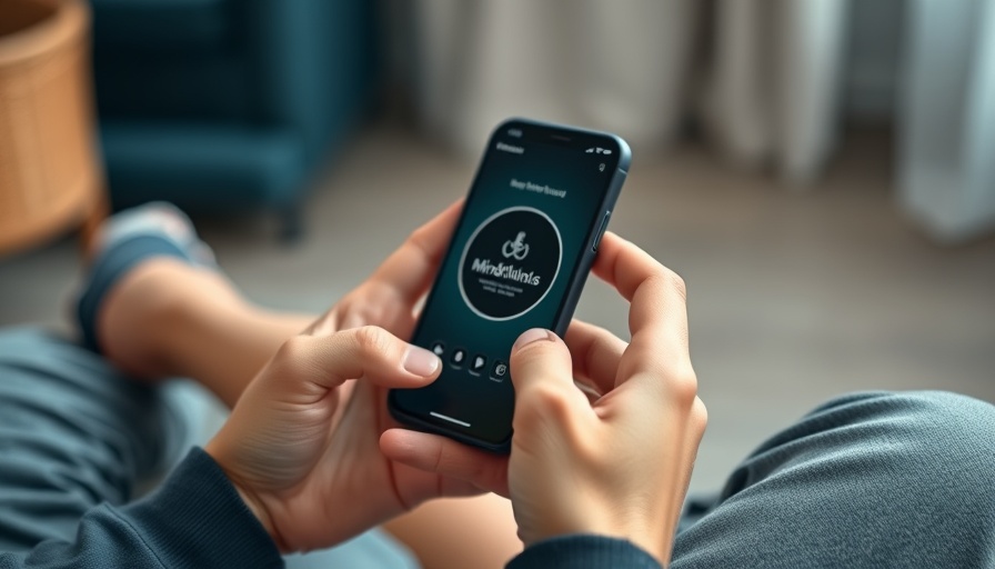 Mindful app for busy professionals displayed on smartphone.