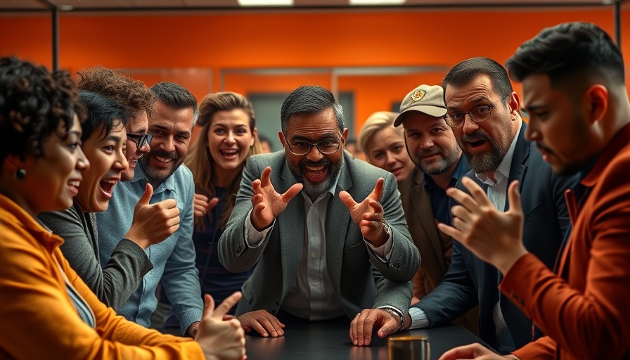 Intense workplace meeting depicting toxic personalities.