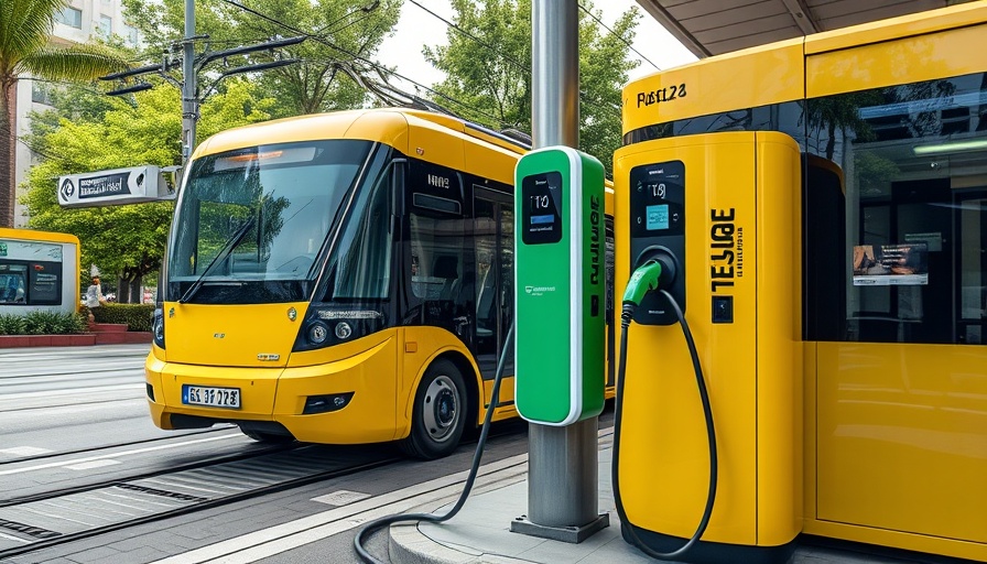 Arnhem’s Trolleynet electric charging for vehicles near tram station.