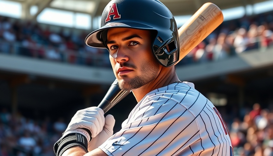 Focused baseball player in action, stadium crowd behind.