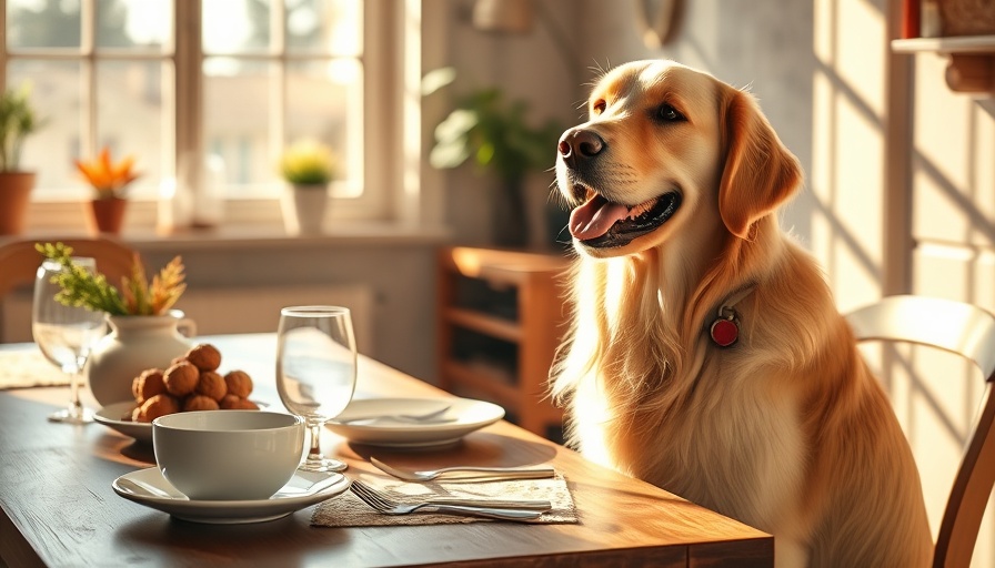 Golden retriever beside laptop in sunny room; best pet insurance companies in the UK.