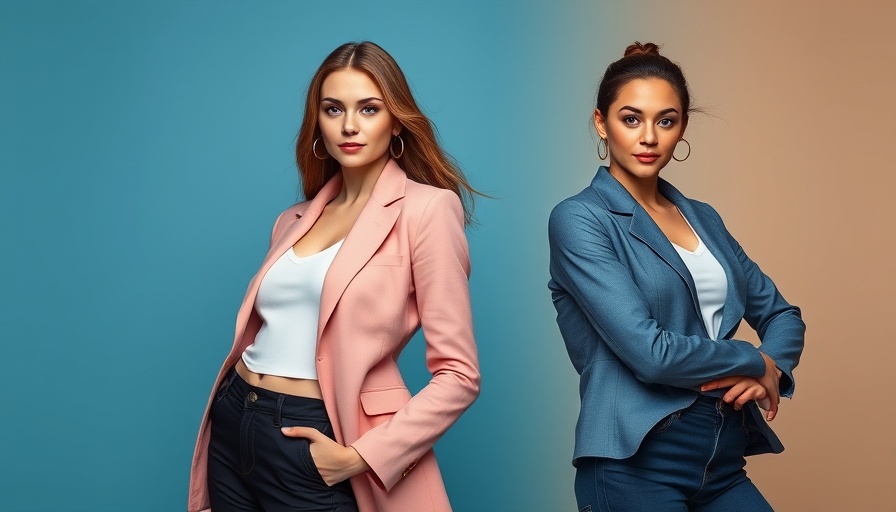 Stylish women posing confidently in distinct outfits.