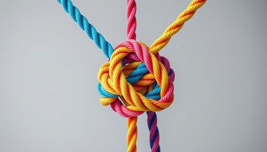 Intertwined colorful ropes symbolizing diversity and inclusion.