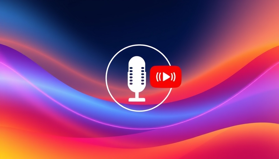 Maximizing Podcast Engagement on YouTube graphic with modern icon.