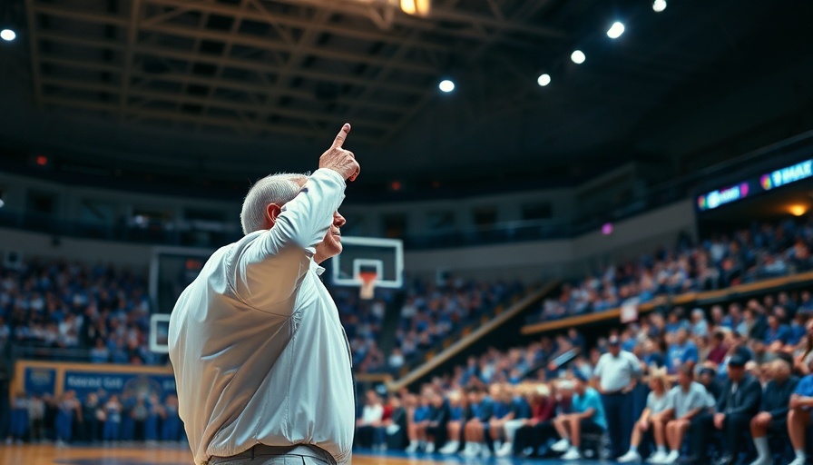 Florida Gators NBA Championship Connection: focused coach amid cheering crowd.
