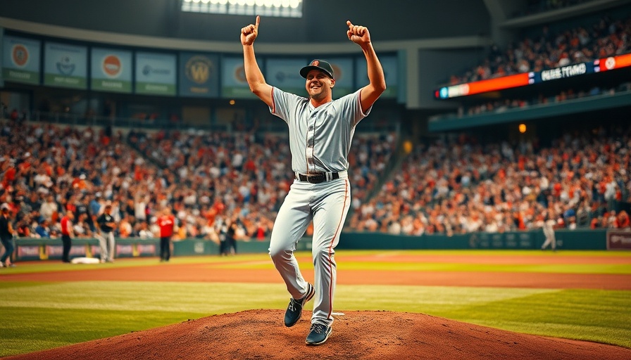 NLCS Dodgers vs Brewers Game 1: Brewer celebrating on mound.