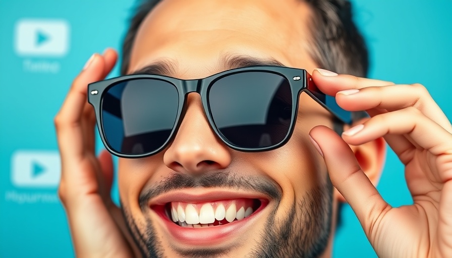 YouTube UI Updates for Kids: Close-up of smiling person with sunglasses.