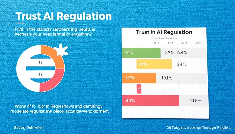 Survey chart on trust in AI regulation concerning the rise of AI.