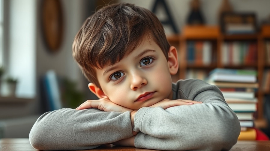 Thoughtful child with books, illustrating how income inequality shapes children's brain development