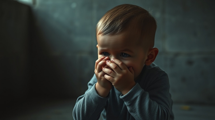 Distressed child in dark room highlighting online safety for children Southeast Asia.